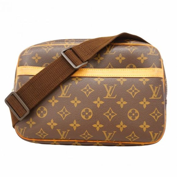 Louis Vuitton Shoulder Bag Monogram Reporter PM M45254 Brown Ladies - Picture 1 of 10
